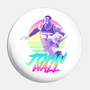 John Wall Retro Futuristic Aesthetic Pin