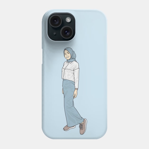 Blue Skirt Phone Case by crissbahari