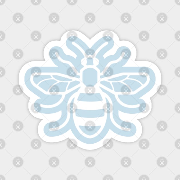 Manchester Blue Bee Magnet by Confusion101