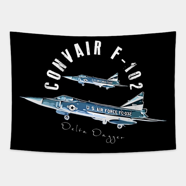 Convair F-102 Delta Dagger Tapestry by aeroloversclothing