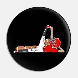 Rugby American Football Sport USA Gridiron Football Gift Pin