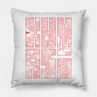 Kumasi, Ashanti, Ghana City Map Typography - Oriental Pillow