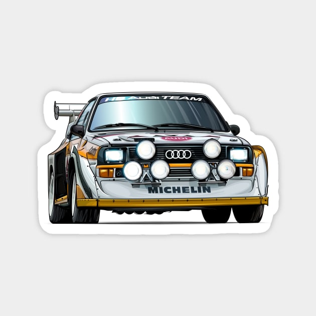 Sport S1 E2 Rally Group B Magnet by Mario Ramos Rally Art