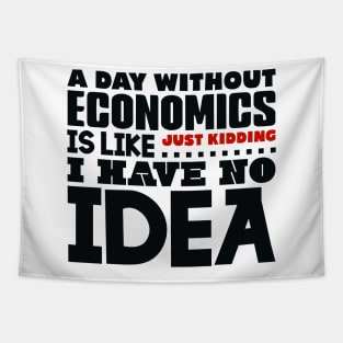 A day without economics Tapestry