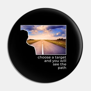 Choose a target and you will see the path Pin