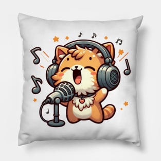 Singing Cat Pillow