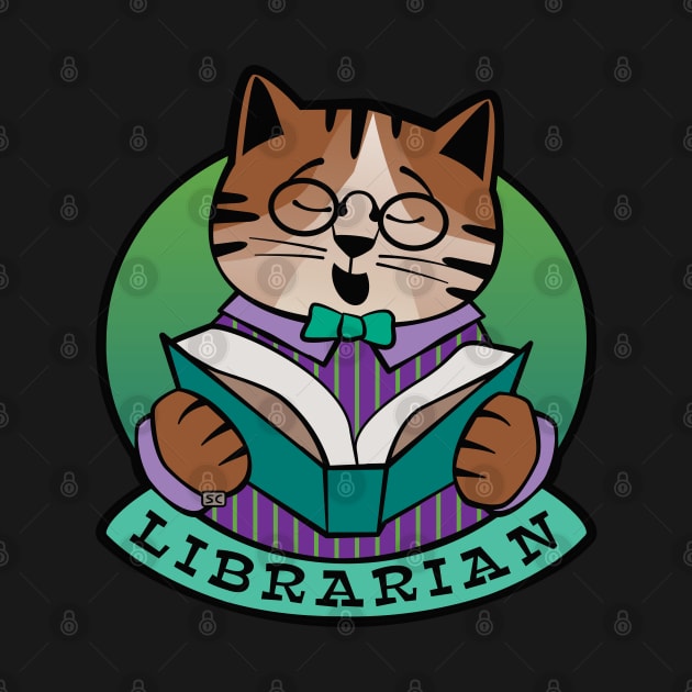 Librarian Cat Story Time by Sue Cervenka