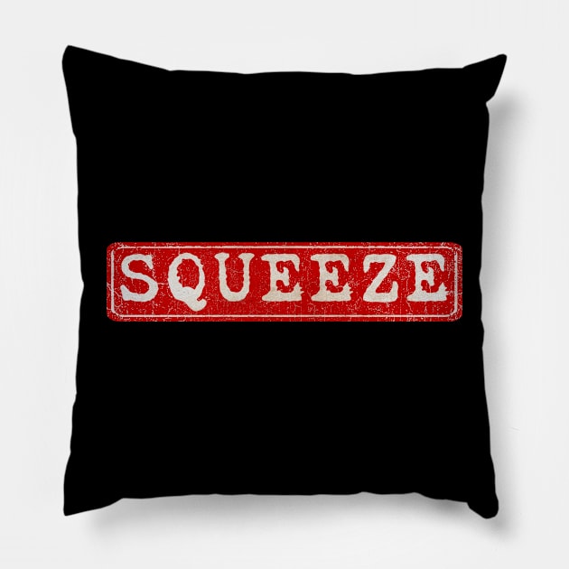 vintage retro plate Squeeze Pillow by GXg.Smx