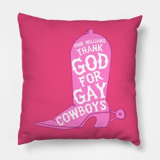 Gay Cowboy Boot Pillow