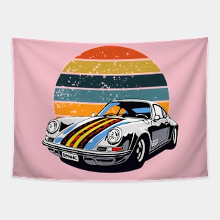 Sport Car Vintage Retro Tapestry