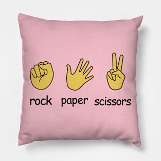 Rock paper scissors Pillow