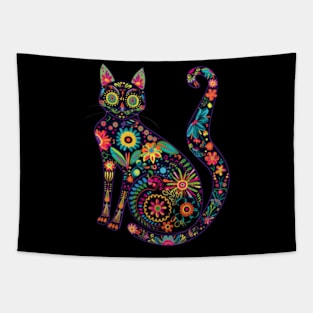 Cat Skull Display Tapestry