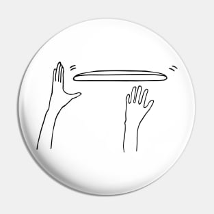 Ultimate Frisbee "Reach For The Sky" Pin