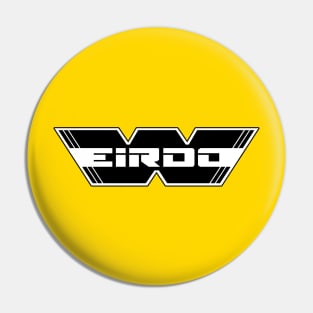 WEIRDO - Logo - Black with white lettering - Yellow Pin