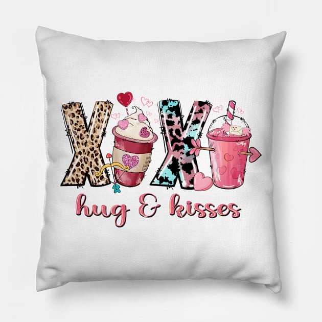 hug and kisses Pillow by Roxy-Nightshade