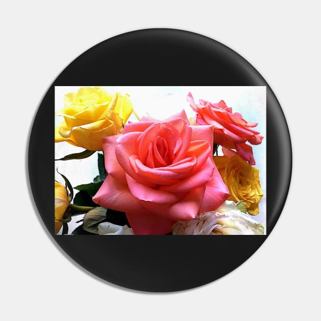 Roses large and small Pin by TreacleDesigns