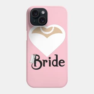 Bride T-Shirt Bride With Bow Tie Tee Shirt Bachelor Party T-Shirt Phone Case