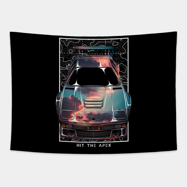 BMW M1 Art Car Tapestry by Hit The Apex