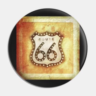 Vintage Route 66 Sign - photography Pin