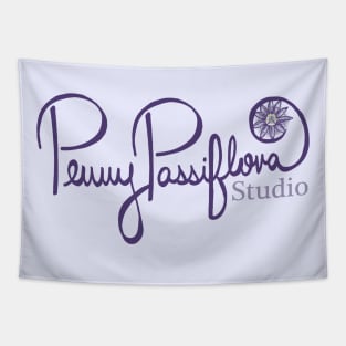 Penny Passiflora Purple Flower Artist Local Business Tapestry