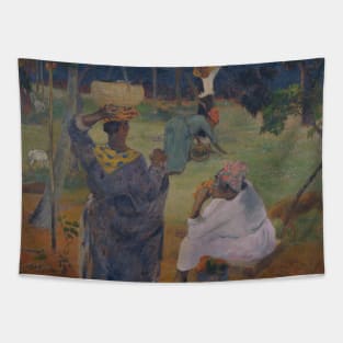 Among the mangoes at Martinique by Paul Gauguin Tapestry