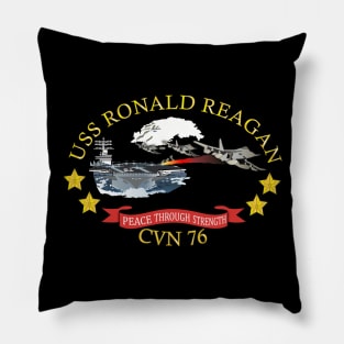 USS Ronald Reagan (CVN 76) wo Backgrd Pillow