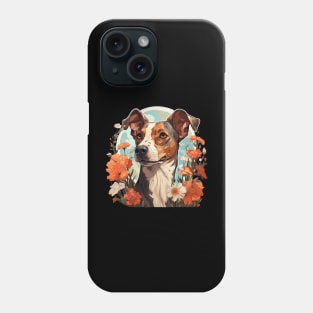 Cottagecore Cute Whippet Floral Dog Lovers Phone Case