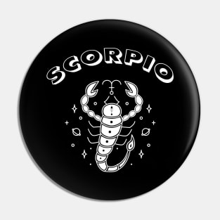 Scorpio Zodiac Sign Pin