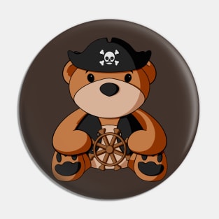 Pirate Teddy Bear Pin