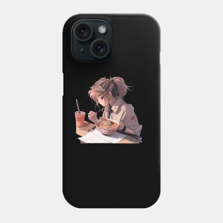 Japanese Ramen Anime Girl Phone Case