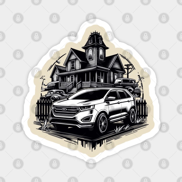 Ford Edge Magnet by Vehicles-Art