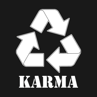 Karma Recycle White T-Shirt