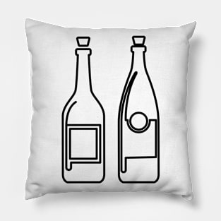 Wine Bottles Pillow