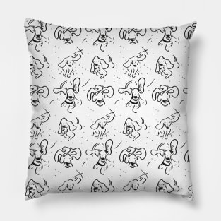 Basset Hound Pattern Pillow