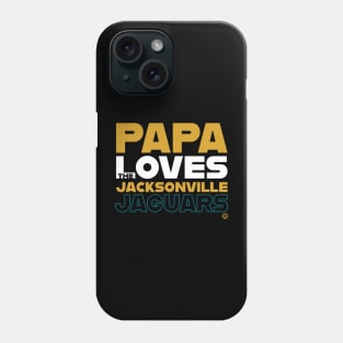 Papa Loves the Jacksonville Jaguars Phone Case