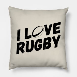 I Love Rugby Pillow