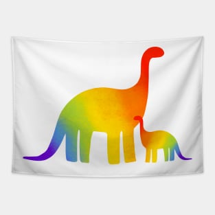 Rainbow dinosaur Tapestry