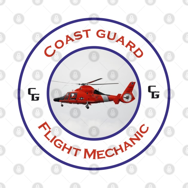 Flight mechanic -  US Coast Guard Search and Rescue Helicopter - Dolphin by AJ techDesigns