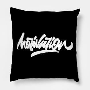 Lettering Design “motivation” Pillow