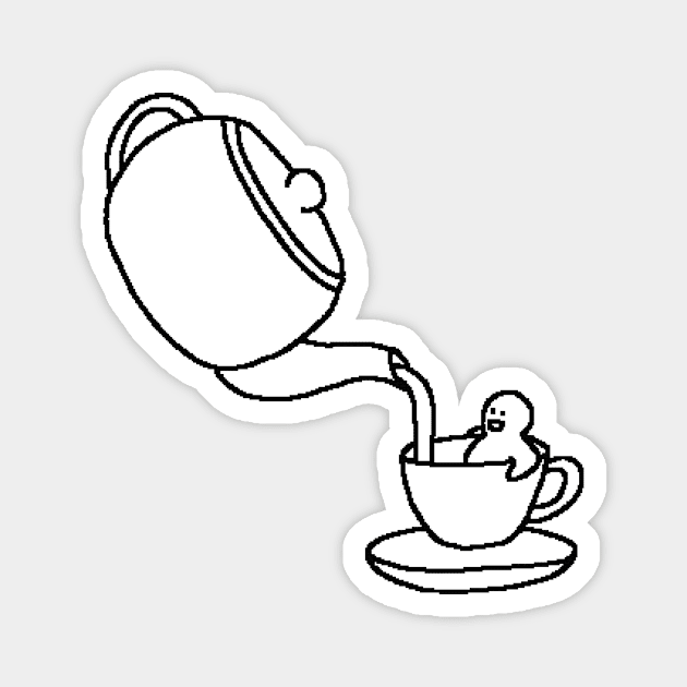 Tea pouring Magnet by Master Tingus store