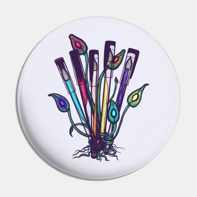 Alien Gel Pens Pin by MysticCollage