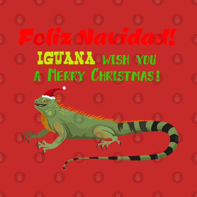 Iguana Wish You a Merry Christmas by Peppermint Narwhal