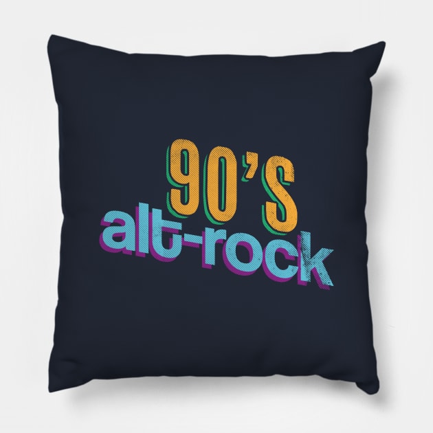 90's Alt Rock Pillow by Commykaze