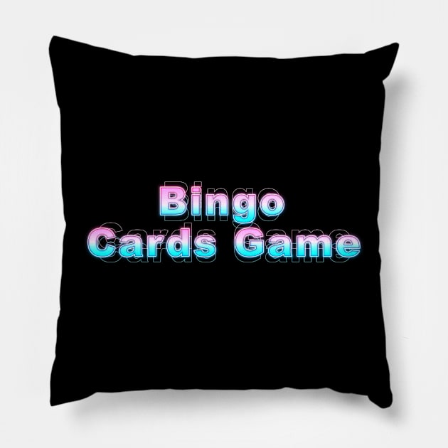 Bingo Cards Game Pillow by Sanzida Design