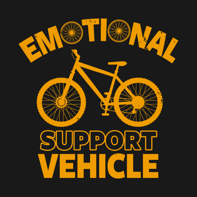Funny Cycling Meme Emotional Support Animal Bicycle Gift For Cyclist by IloveCycling