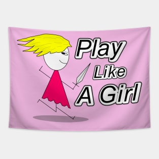 Play Like A Girl Tapestry