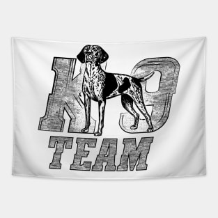 K-9 Team - German Shorthaired Pointer Tapestry