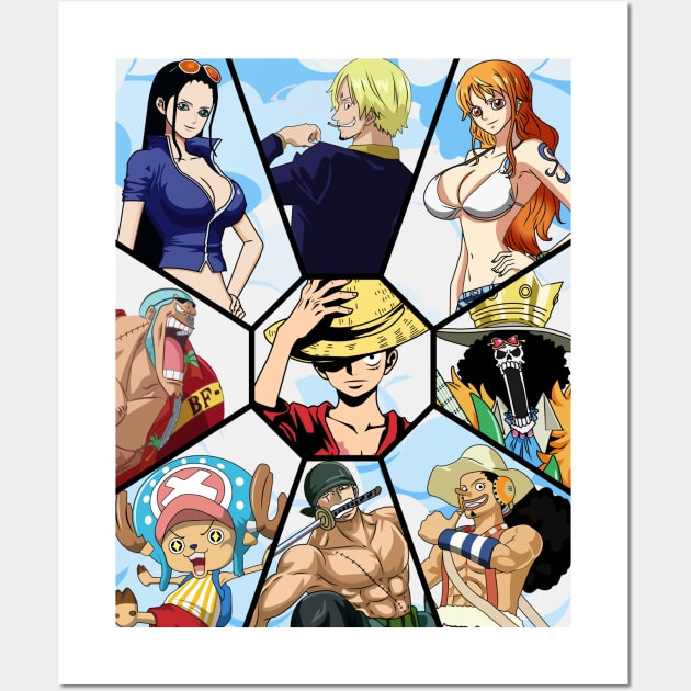 one piece poster  Anime One Piece Poster The Straw Hat Pirates