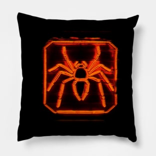 Glitch (orange) Pillow