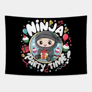 Cute Birthday Ninja Tapestry